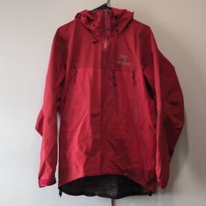 Arc'teryx Red Raincoat Waterproof Performance Shell